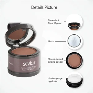 Sevich Hair Powder – Sofortige Haaransatz-Abdeckung, natürlich & wasserfest - Bild 2