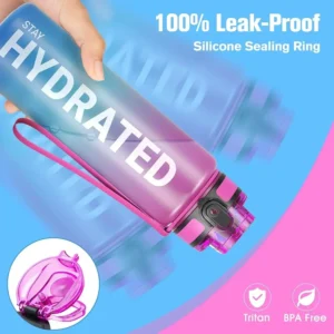Hydrated – Die 1-Liter Wasserflasche mit Stundenmarkierungen für deinen Trink-Erfolg - Bild 2