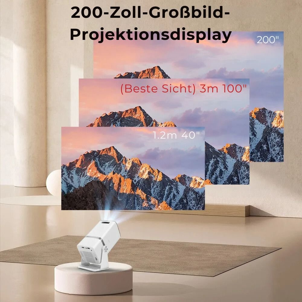 CineMax Ultra 4K Projektor – 1920 x 1080P Full HD + 3D Erlebnis - Bild 3